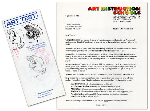 Art Instruction Schools Exam and Acceptance