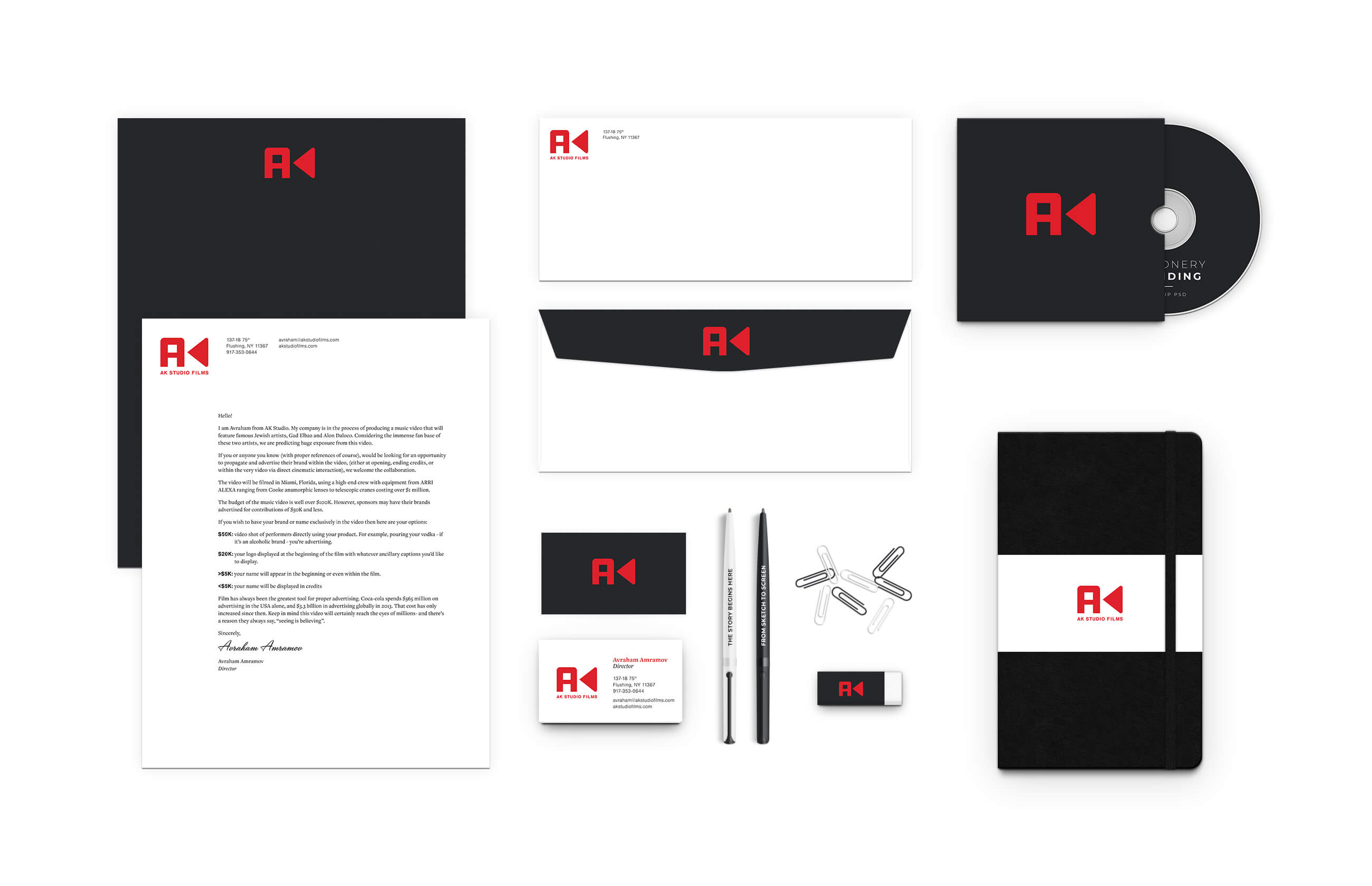 AK Studio Films Branding