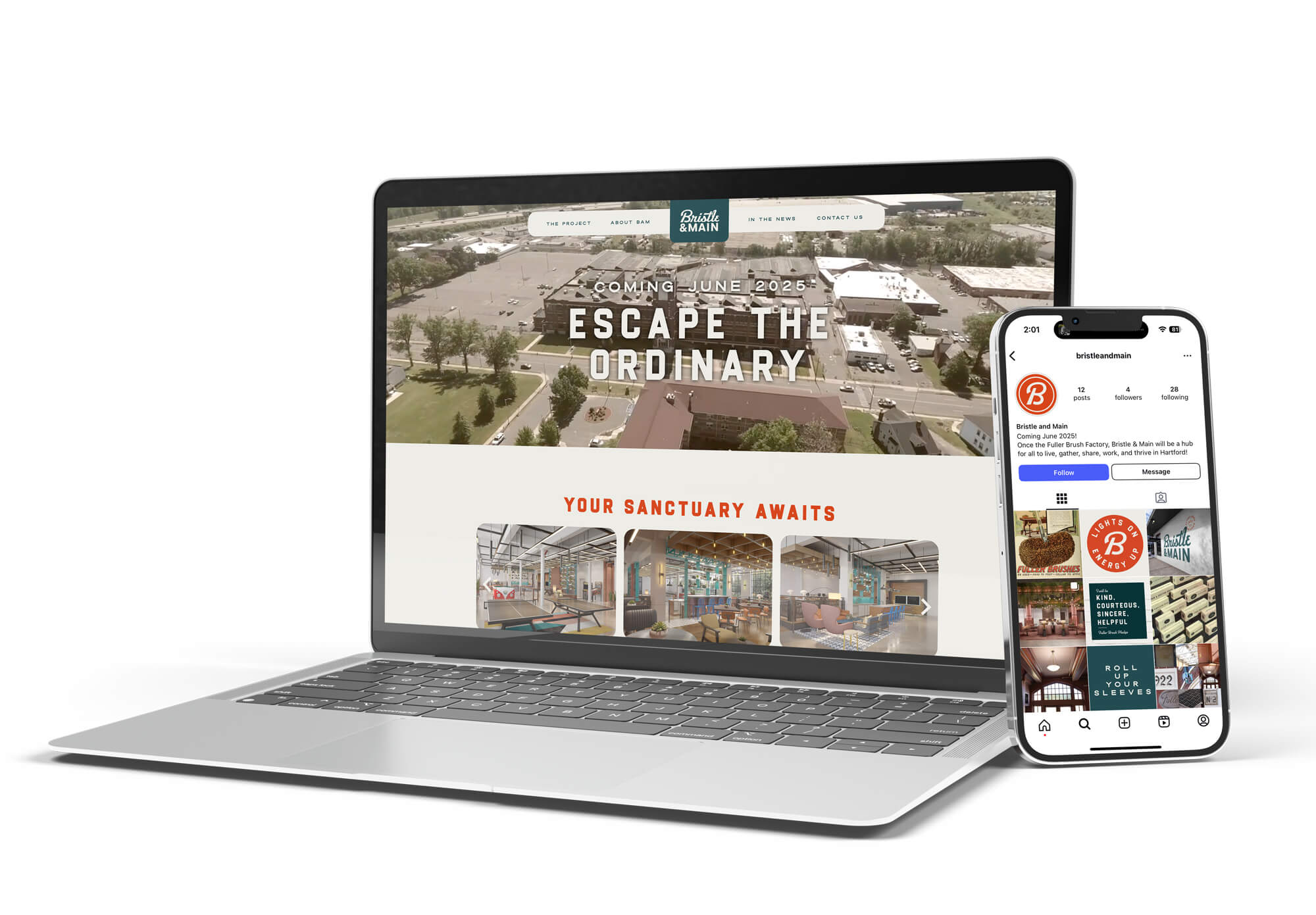 Bristle & Main Website