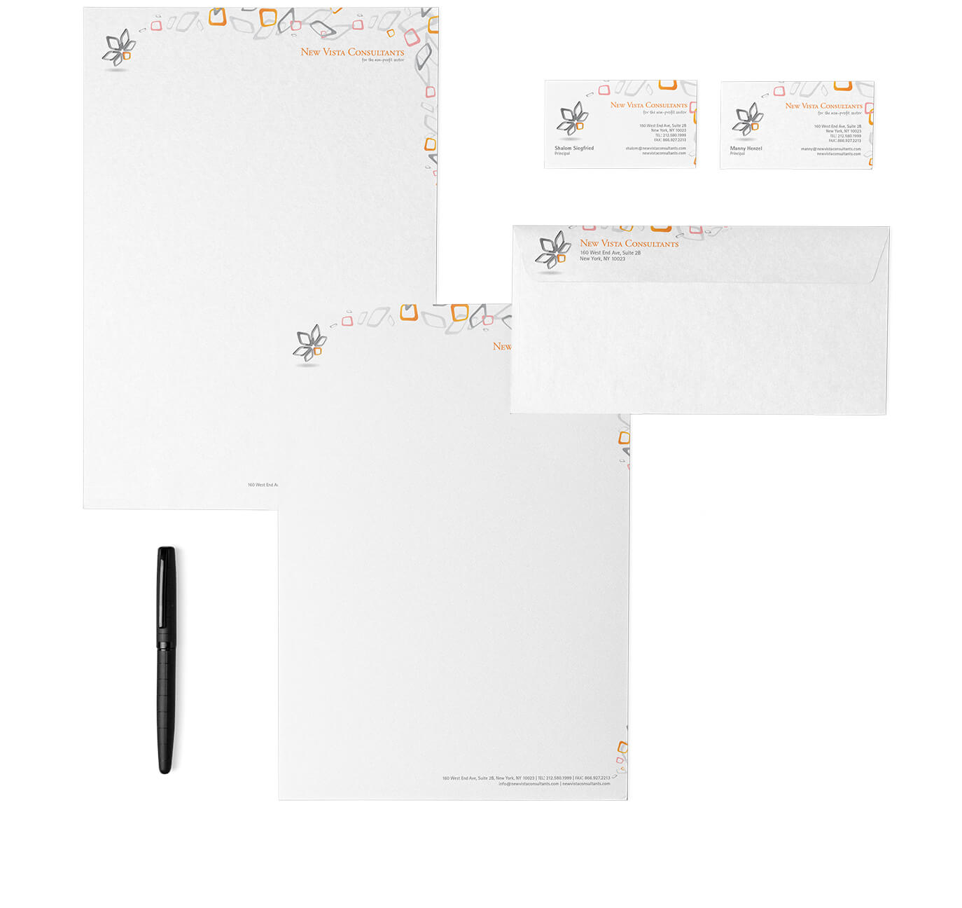 New Vista Consultants Stationery